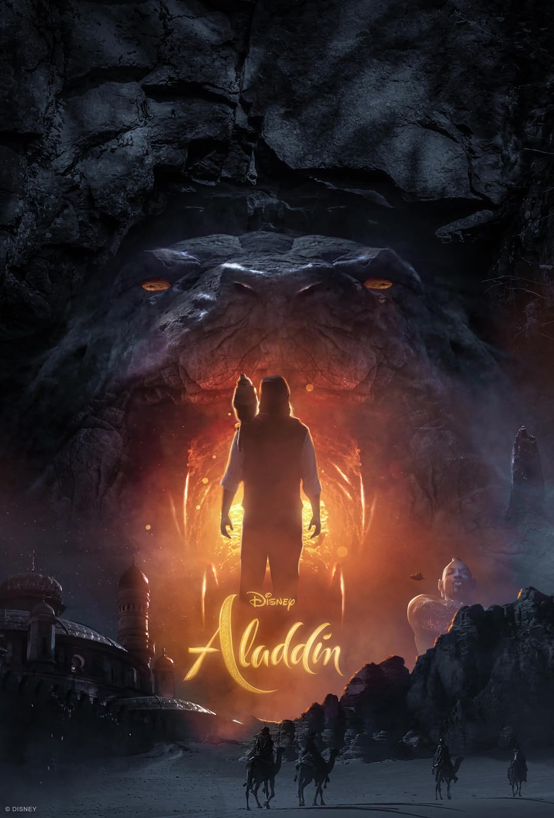 Aladdin 2019 2 Poster A0 - Movie Art Poster in varie dimensioni per idee soggiorno o camera da letto. Immagini di film cult senza bordi Classic Iconic 70s 80s 90s Vintage Retro Home Wall Decor Immagi