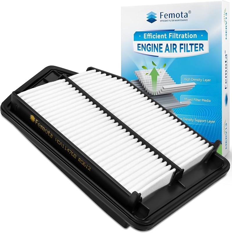 Filtro de ar do motor CA11476 Femota pré-oleado para Acura TLX e Honda Accord – 1 unidade