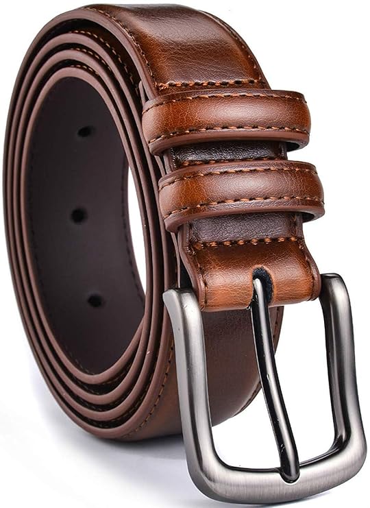 Buy Men's Belt, Men Genuine Leather Dress Belt with 1 1/4" Wide Single