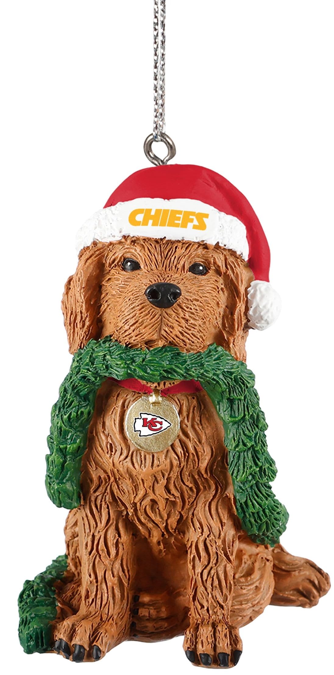 Kansas City Chiefs objet déco intérieur forme chien rouge et or