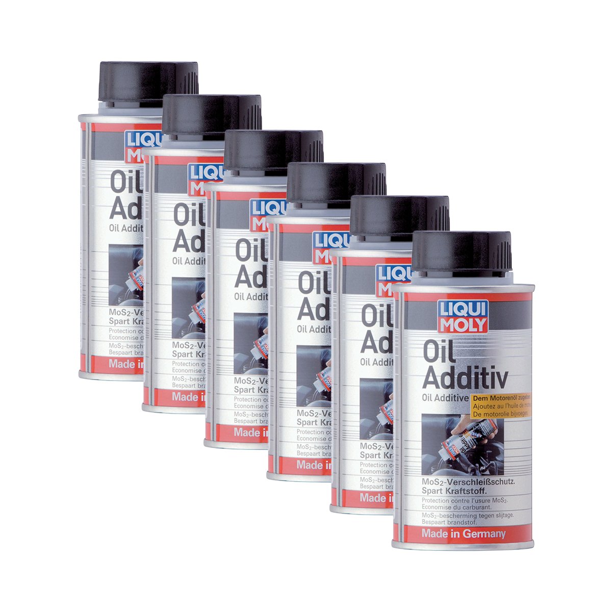 Liqui Moly 6X 1011 Oil Additiv Öl Zusatz MoS2 Verschleissschutz Öl-Additiv 125