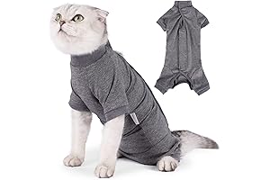 Feline Surgical Recovery Onesie: A Comfortable Alternative to Cones and E-Collars
