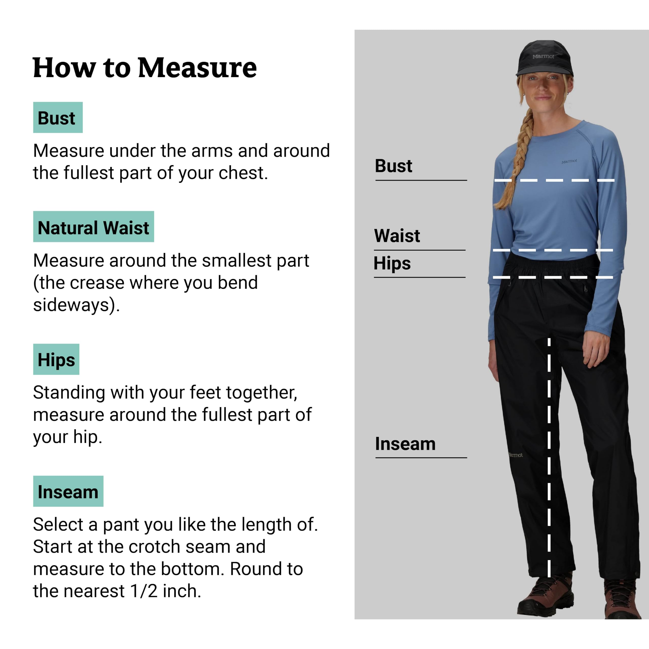 Marmot Precip Eco Full Zip Pant Pantalones para Senderismo para Mujer
