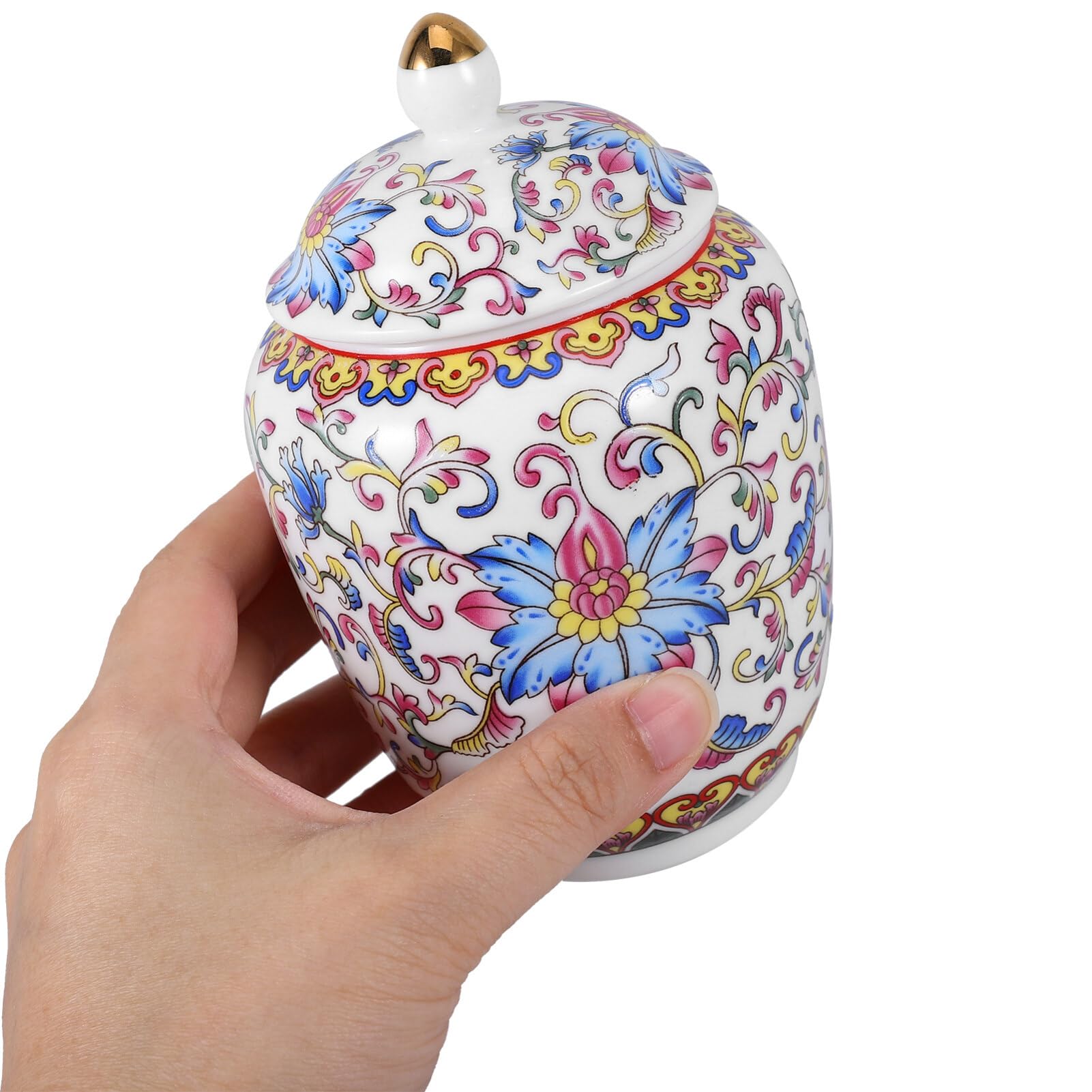 Cabilock Boîte À Thé En Céramique De 330 Ml Pot De Conservation Du Th En Porcelaine Vintage Et Blanche Couvercle Hermtique Pour La Conservation Des Aliments  6c9097ba Aabf 5eb3 8270 Da471819da03