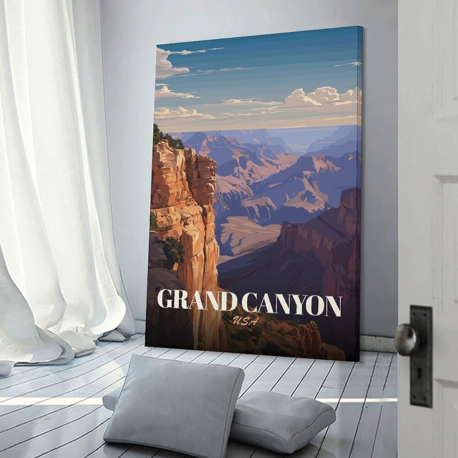 Junmoney Wall Art Print Grand Canyon USA Travel (3), 08x12inch(20x30cm), for Living Room, Bedroom Or Apartment Walls, Modern Wall Decor for Cosy Interiors