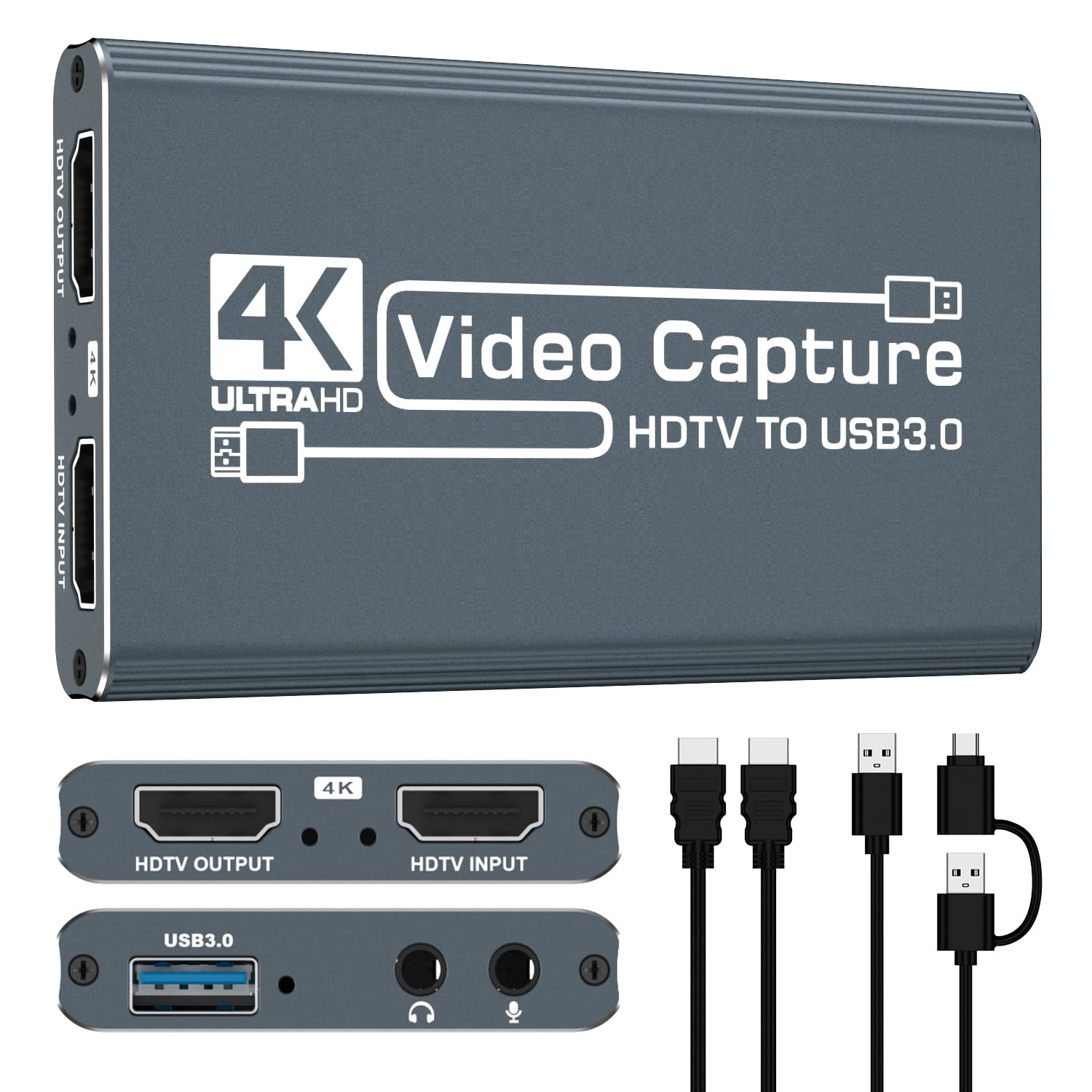 4k HDMI Capture Card for Streaming, Full HD 1080P 60FPS Capture USB 3.0 Game Audio Video Capture Card,for PS4/PS5/Xbox/Switch/OBS/Camera/PC/Laptop/Mac Plug and Play-image-45