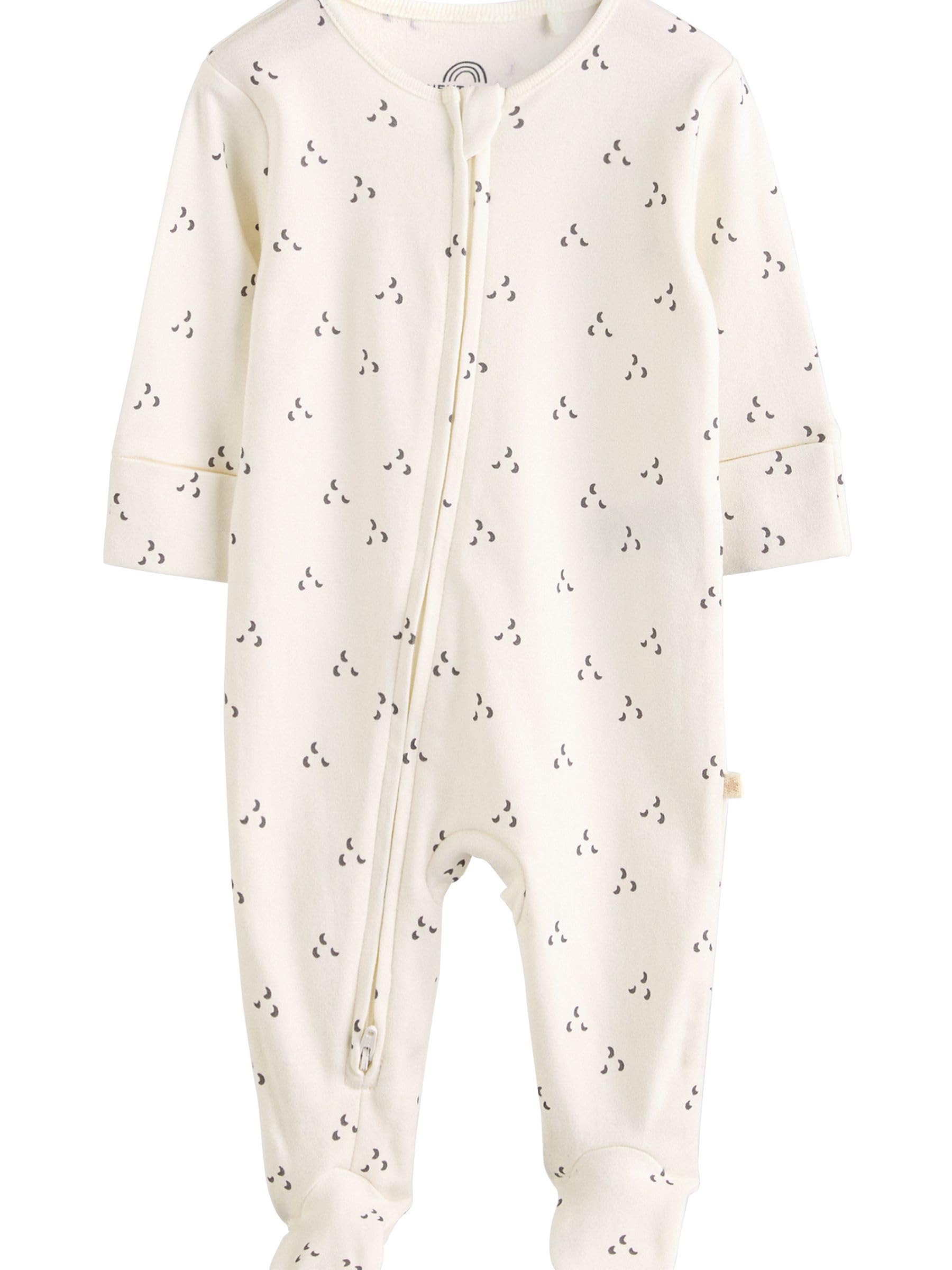 NEXT Noworodki unisex Zestaw 4 par śpioszków niemowlęcych z dwukierunkowym suwakiem