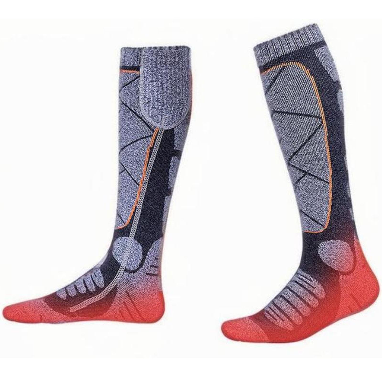 Calcetines Calefactables Recargables, Lavables Unisex Heated Socks, 3 Temperaturas, Amplia Zona de Calentamiento, para Ciclismo, Esquí, Pesca en Invierno