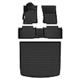 Floor Mats & Cargo Liner for Mitsubishi Eclipse Cross 2022-2025, TPE All Weather Car Floor Mat Rubber Liners for Eclipse Cross Accessories Cargo Trunk Mat-Black