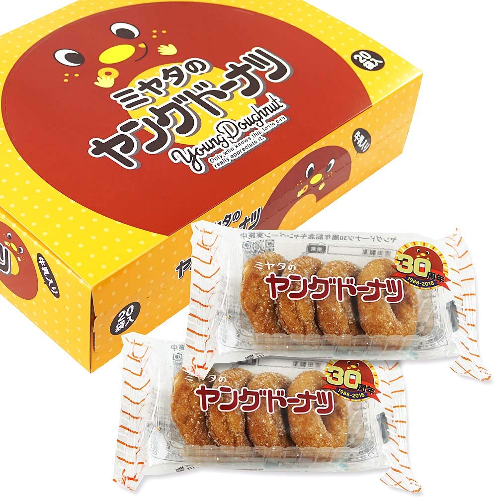 Amazon.co.jp: 宮田 ヤングドーナツ 4個入 : 食品・飲料・お酒