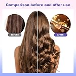 Roulement rotatif en fer 1 Inch,Tirage automatique de curling,Taille de curling facile à utiliser pour tous les types de cheveux,Barre auto-rotation avec double tension,Chauffage rapide pour le collage des cheveux longue durée