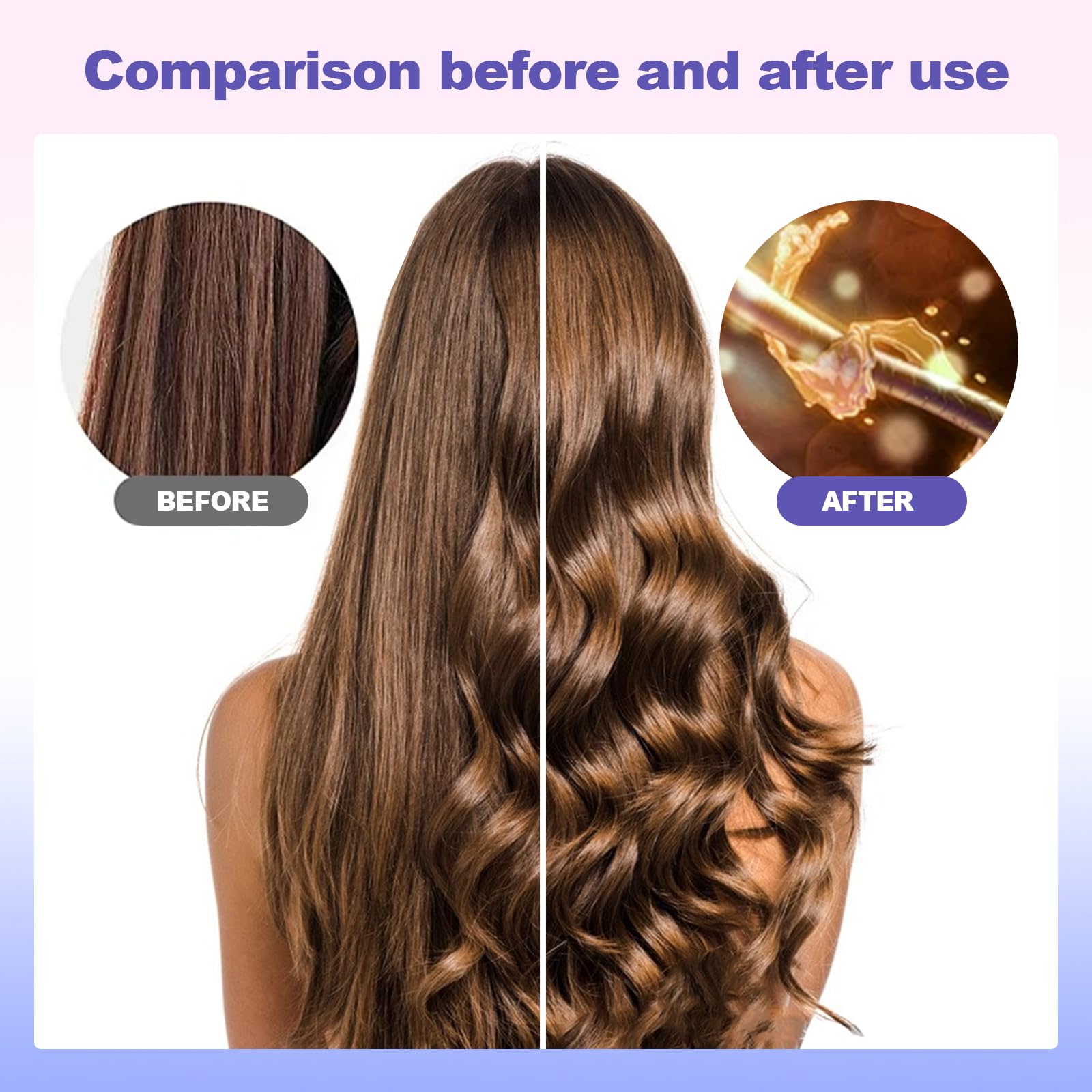 GLIGAM 1-Inch Automatic Rotating Curling Iron with Ceramic Tourmaline Barrel