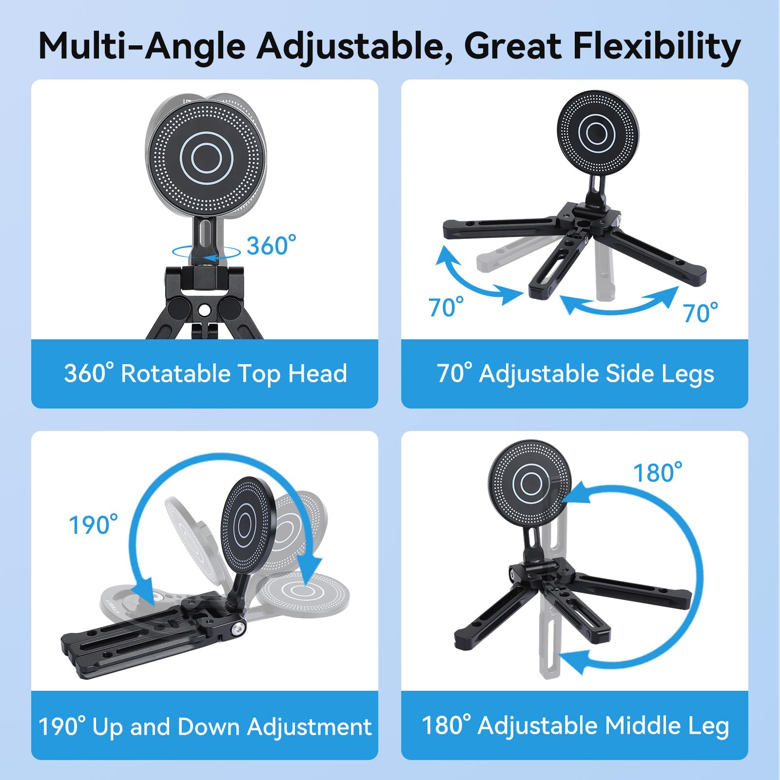 UTEBIT MagSafe Stativ - Magnetisches Handy-Stativ Faltbar Für IPhone