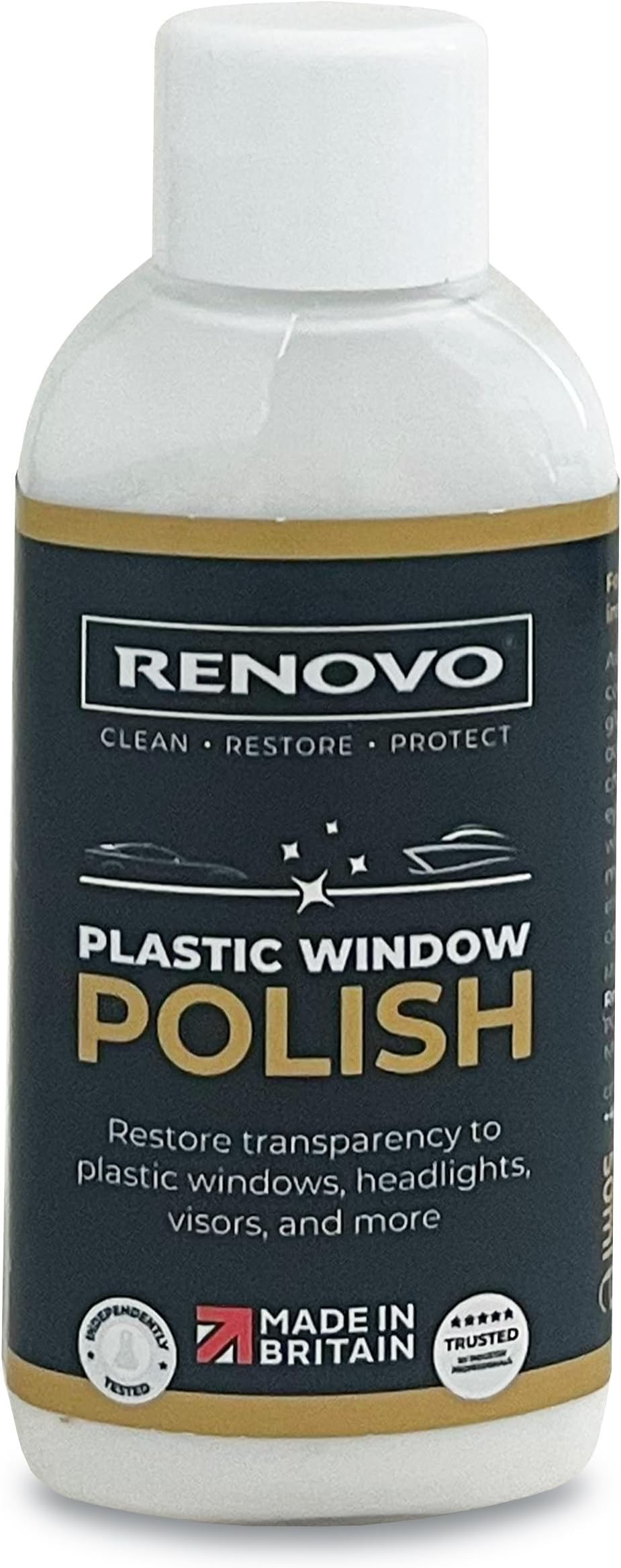 Renovo RWP501136 International Plastic Window Polish, 50 ml