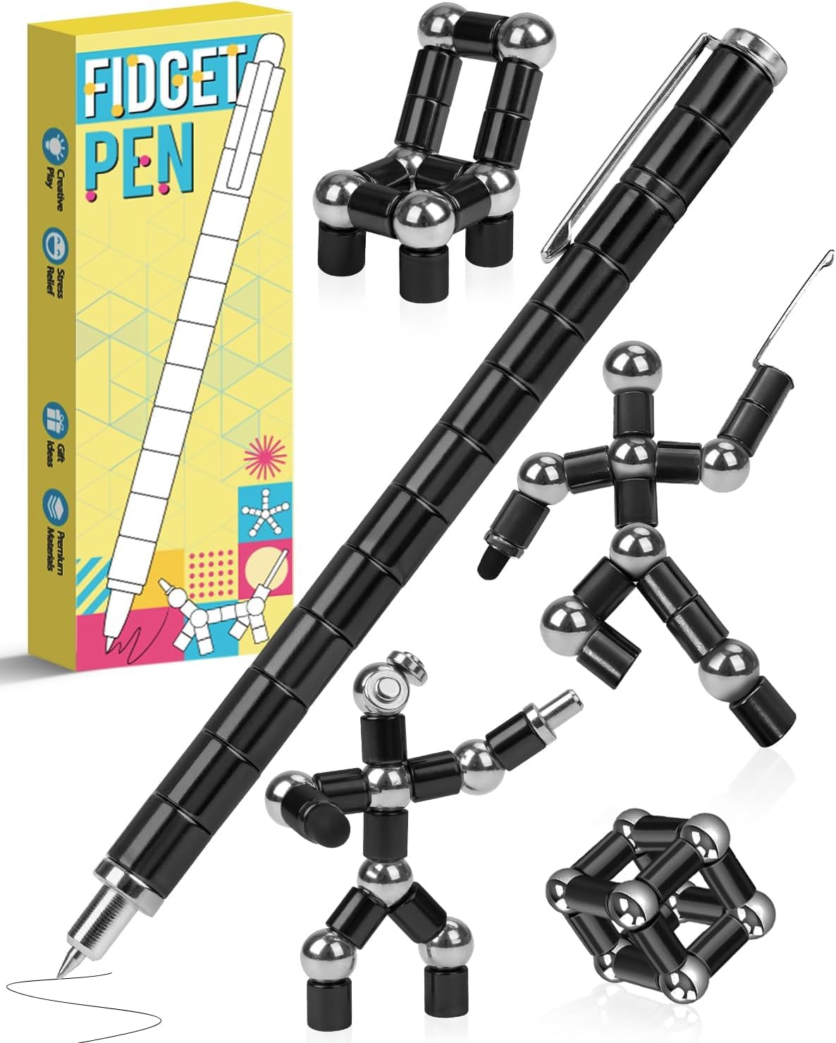 Amazon.com: Stocking Stuffers for Teen Boys Girls Magnetic Fidget Pen ...