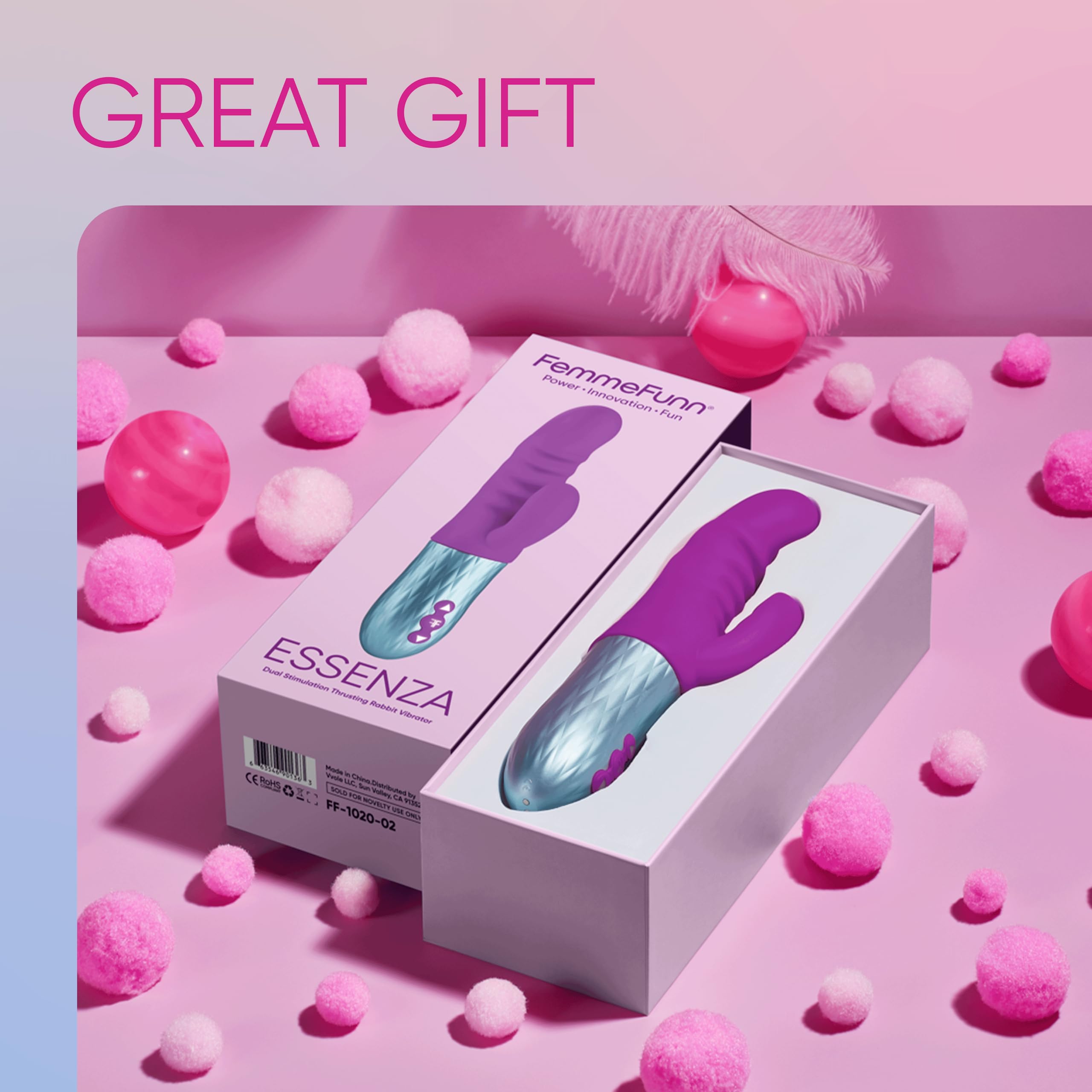Femmefunn Essenza Vibratori rabbit Purple 22 cm