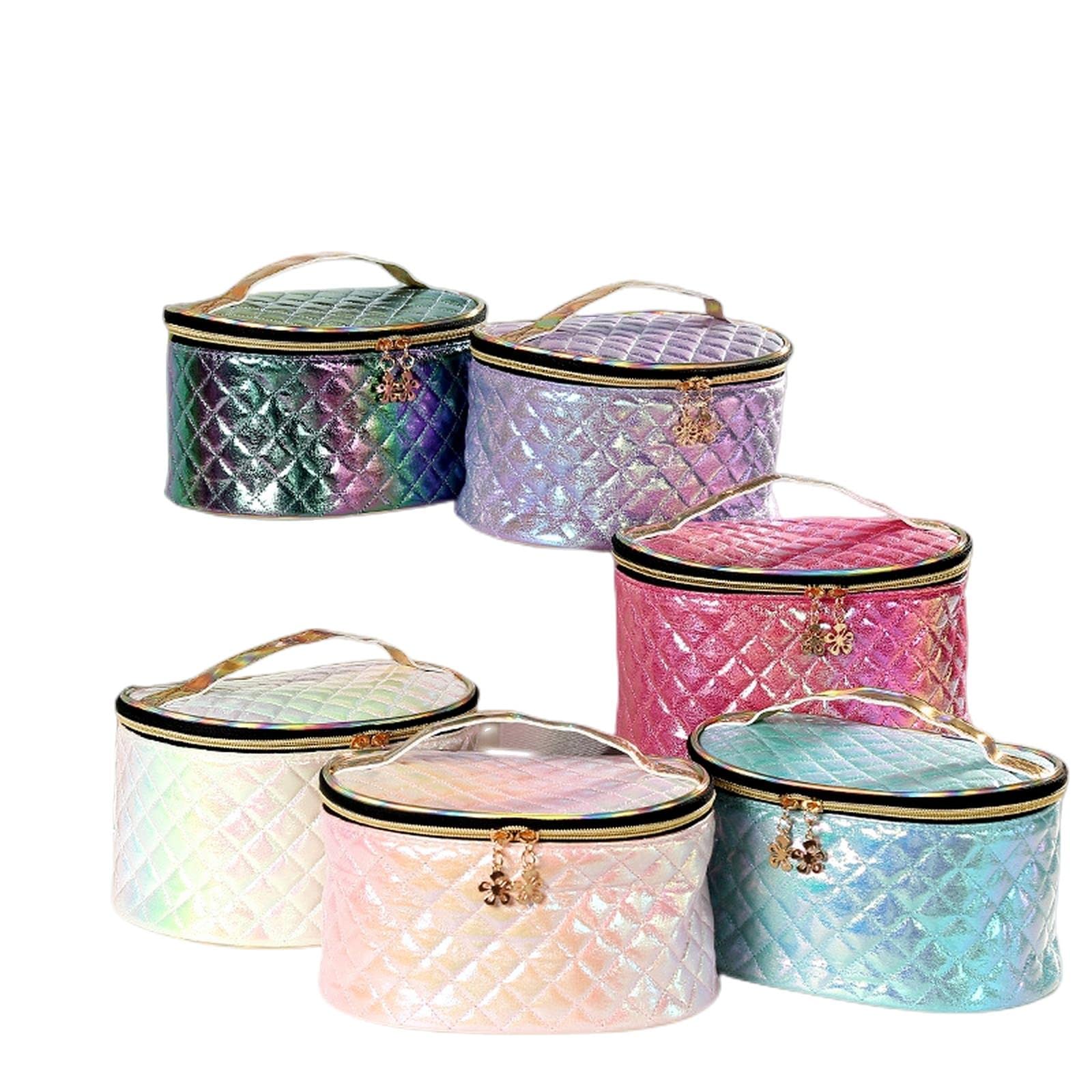 MOGSA Neceser de cosméticos para mujer, bolsa de almacenamiento de viaje, gran capacidad, bolsa de aseo