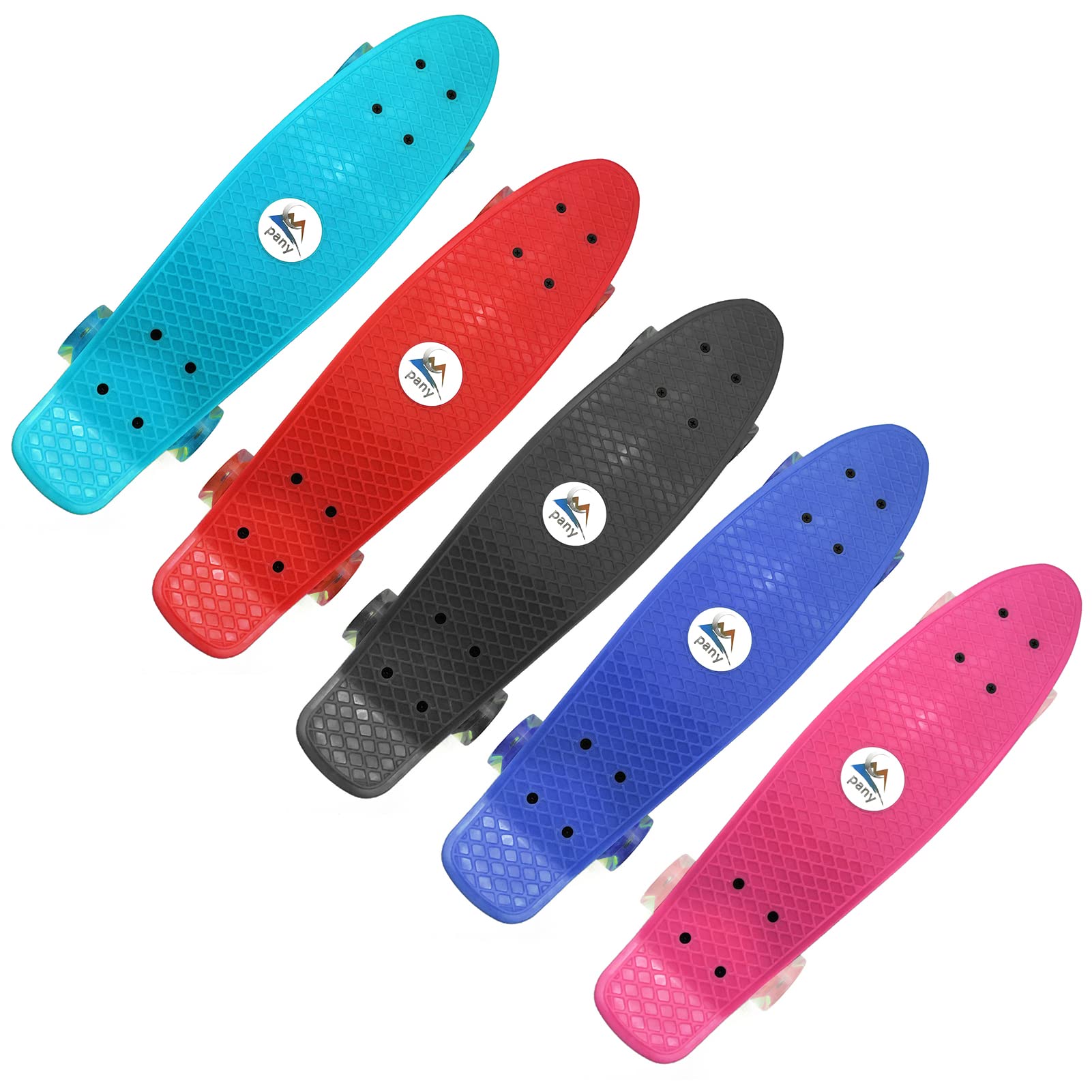 22 Skateboard avec roues clignotantes LED pour enfants garçons et filles