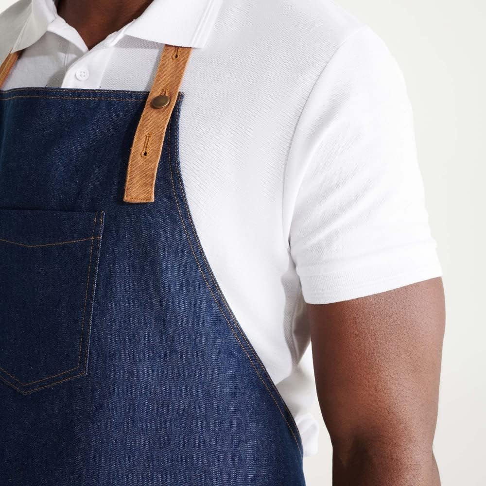 XChef 2 Delantales Vaqueros Unisex – Mandiles Resistentes para Hombre y Mujer, con Bolsillos – Ideales para Camarera, Cocinero o Restaurante – Regalo Personalizado Original y práctico