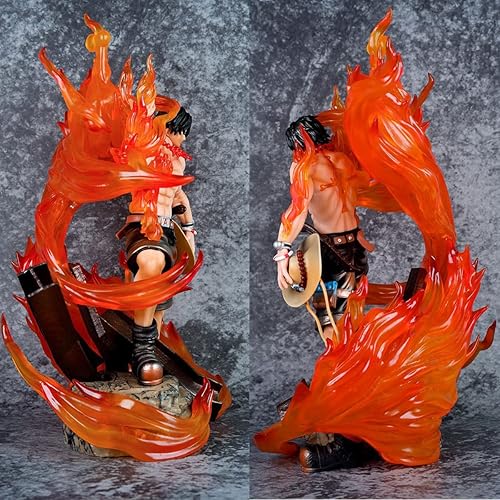 HongzyFirm One Piece Portgas D Ace GK Dai Enkai Entei Anime Figure Statues Height 35cm