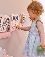 ROBOTIME Krokodil fa aktivitásfal Turnaze interaktív dzsungel Montessori játék alakválogatókkal 7