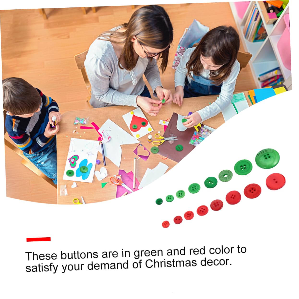 UKCOCO Bottoni in Resina Colorati Delicati e Impermeabili 1320 Pezzi per Cucito Fai da Te Adatti per Decorazioni Natalizie e Scrapbooking