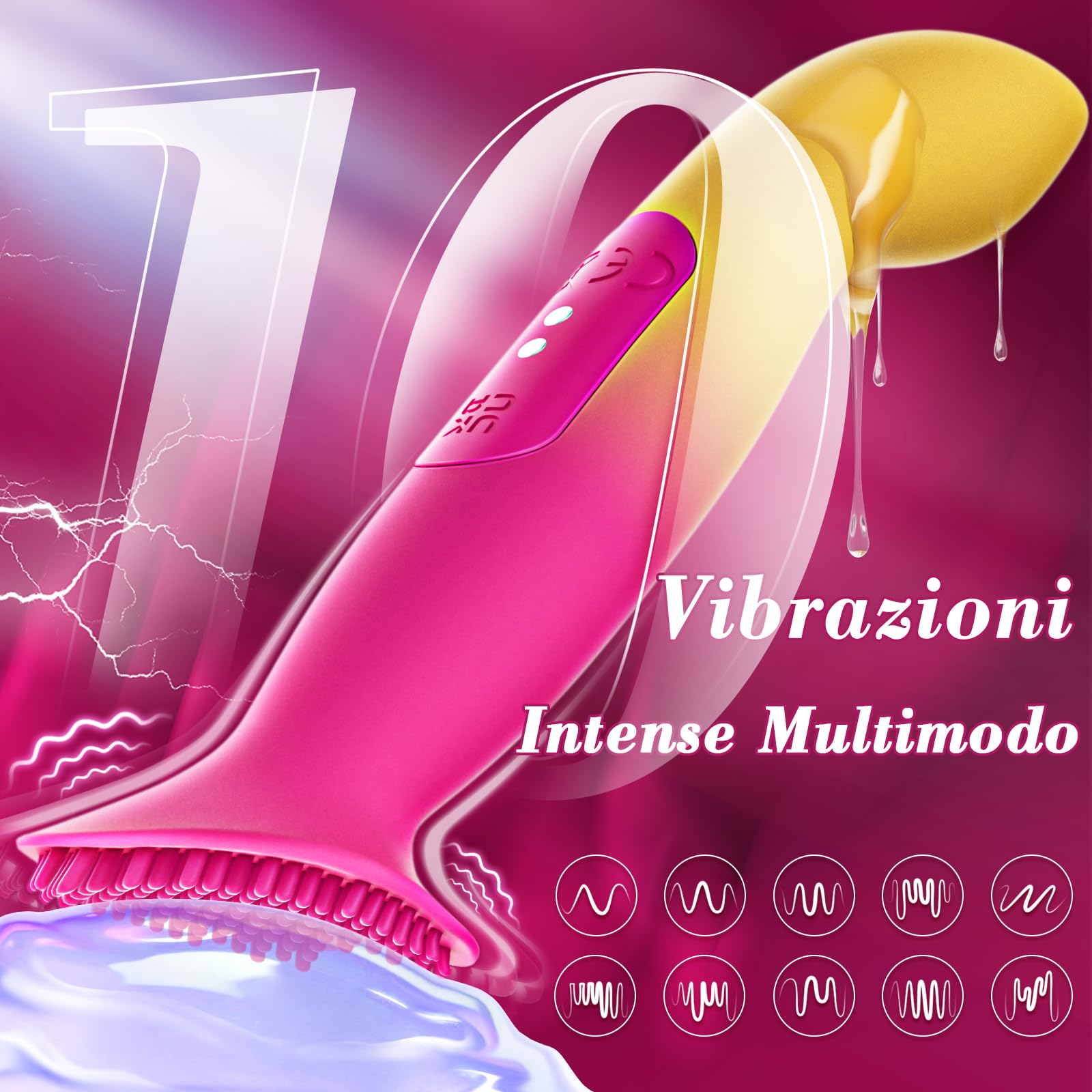 Dildo Vibratoreper Donna Professionale - Vibratore Sex Toys Sexytoysys Donna Coppia Uomo, Vibratoriper Donne Vagina Giochi Erotici Adulti Sexy Toy Stimolatore Clitoride Femminile con Vibrazione 10×10
