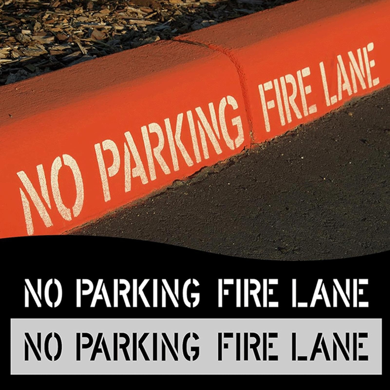 Fire Lane Pochoir de marquage précis Outil pliable