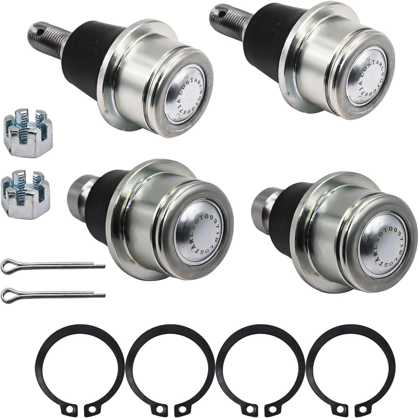 telfair Ball Joint Kit for C-an-A-m Parts, 4 PCS Front Upper & Lower Joints and Boots Set for 2011-2022 Commander 1000 Maverick X3 Outlander 800 Defender HD5