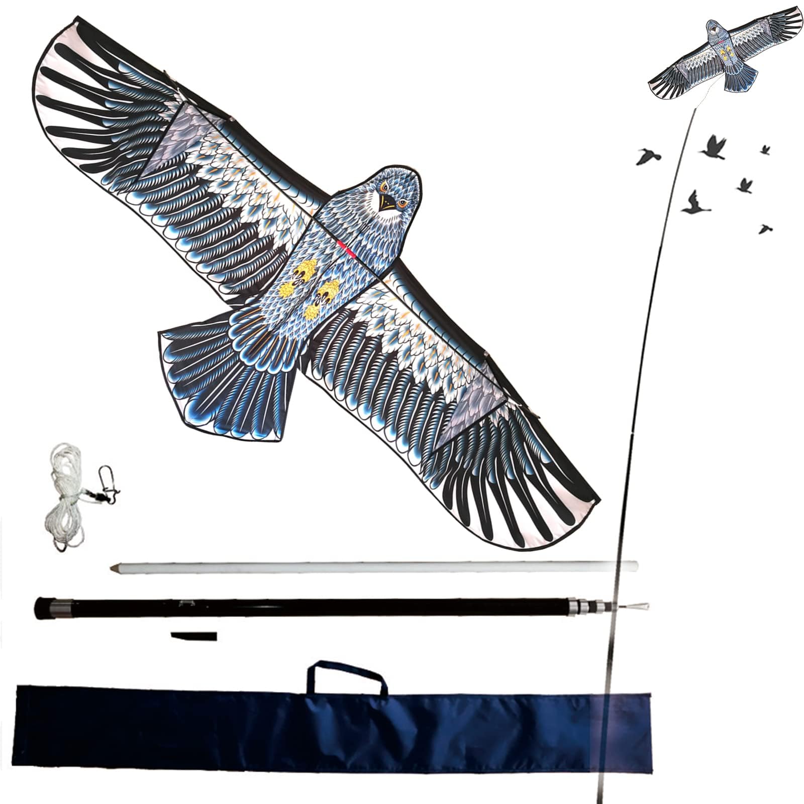 Amazon | eyijklzo 鳥よけ 鷹 カイト イーグル カラスよけ 鳩よ