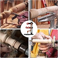 Vista 6 de Soporte constante para torno de madera, soporte constante para carpintería en forma de L, soporte de herramientas de torno, herramientas de torno