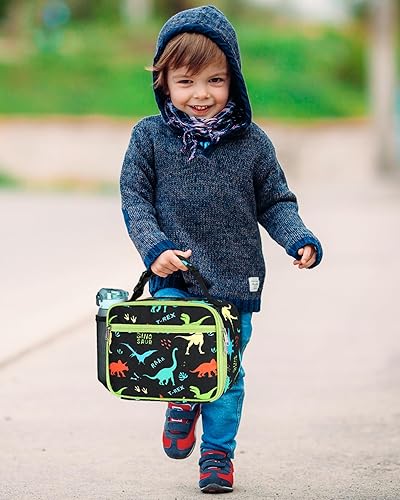 Miniatura 6 de Bagseri Fiambrera, lonchera aislada para niños, portátil, reutilizable, bolsa de almuerzo para niños, organizador térmico, forro resistente al agua