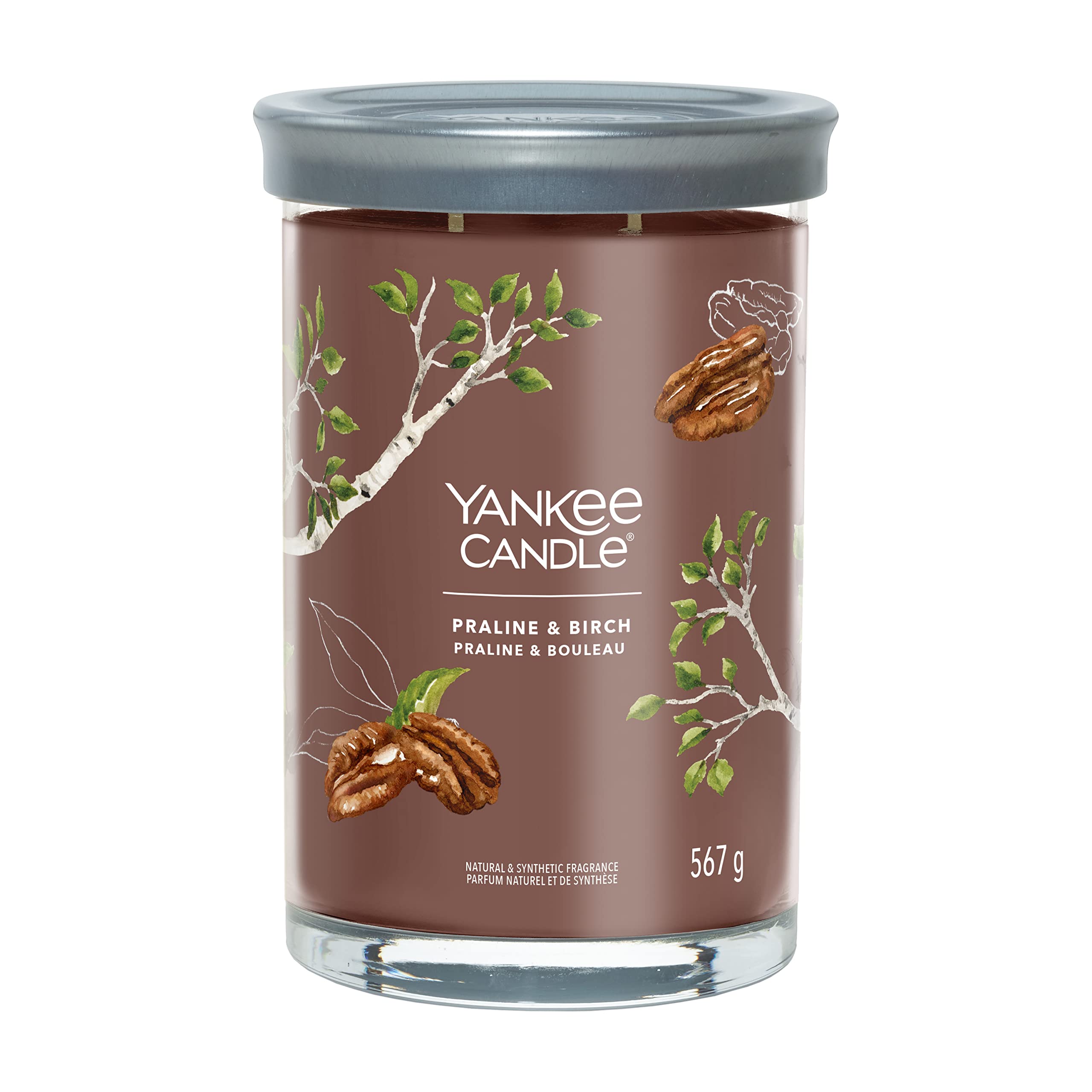 Yankee Candle Signature Scented Candle | Praline & Birch Large Tumbler Candle with Double Wicks | Soy Wax Blend Long Burning Candle | Perfect Gifts for Women