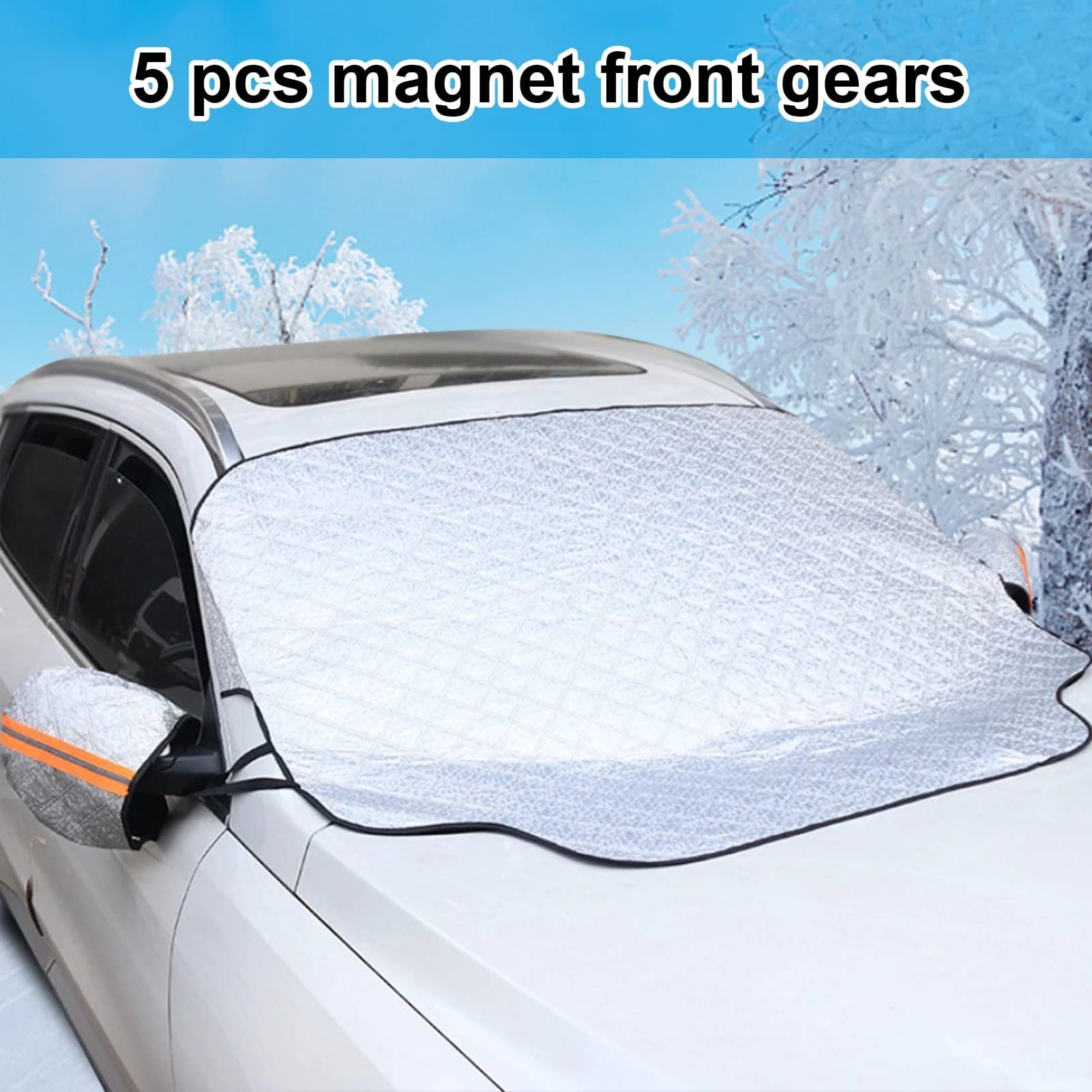 Windschutzscheiben-Markise, Frostschutzmittel, Schneedecke für Citroen DS DS3 DS4 DS5 Dyane e-Mehari Evasion GS ID Jumpy LN Oli Saxo SM SpaceTourer,wasserdichter Sonnenschutz Auto & Motorrad