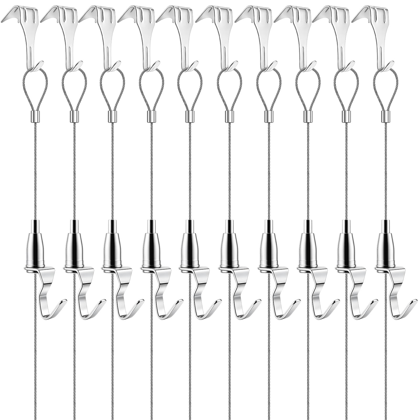 Picture Hanging Wires 2M Picture Rail Hanging Hooks Rail Hooks System