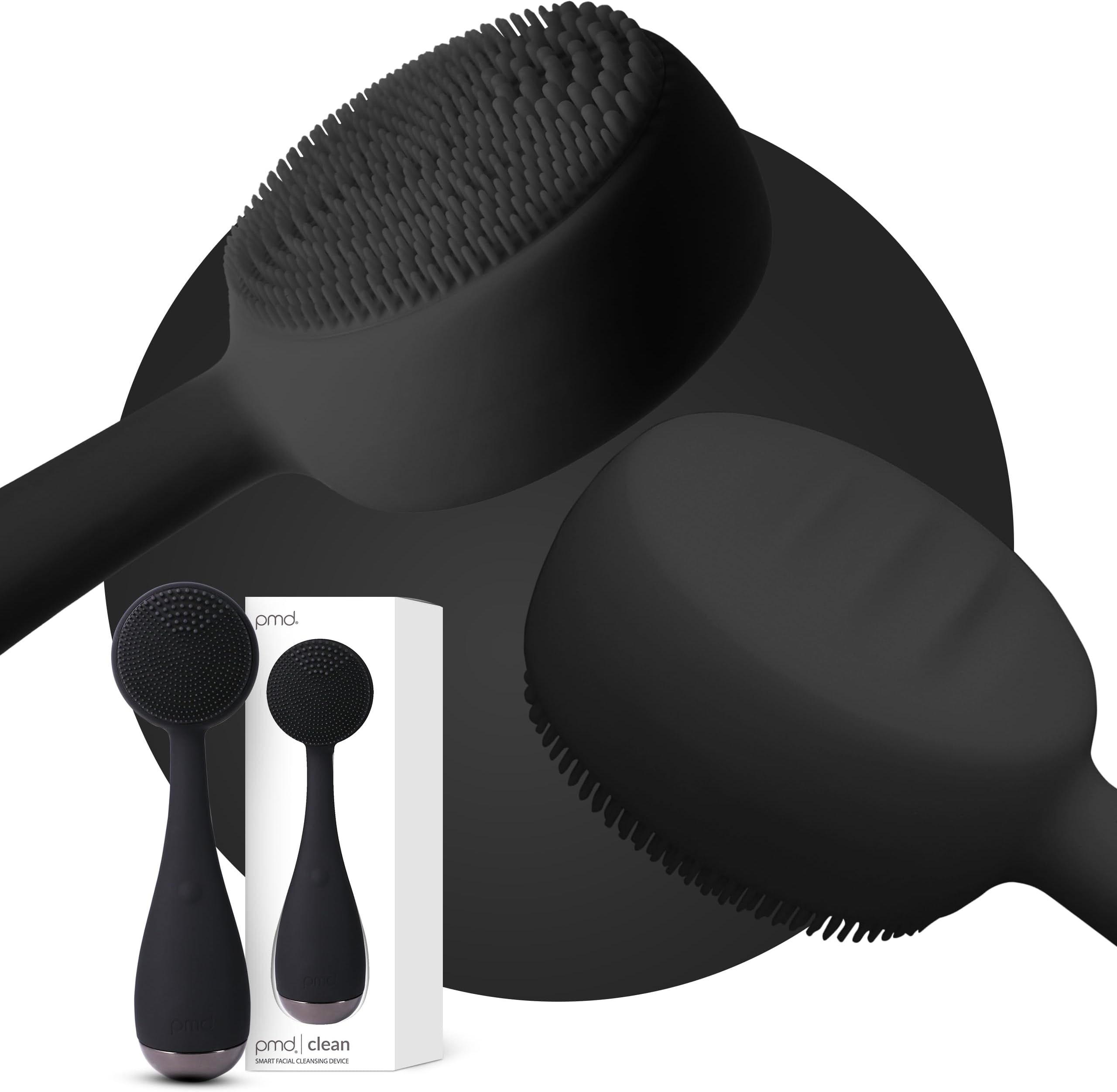 PMD Clean - Smart Facial Cleansing Device with Silicone Brush & Anti-Aging Massager