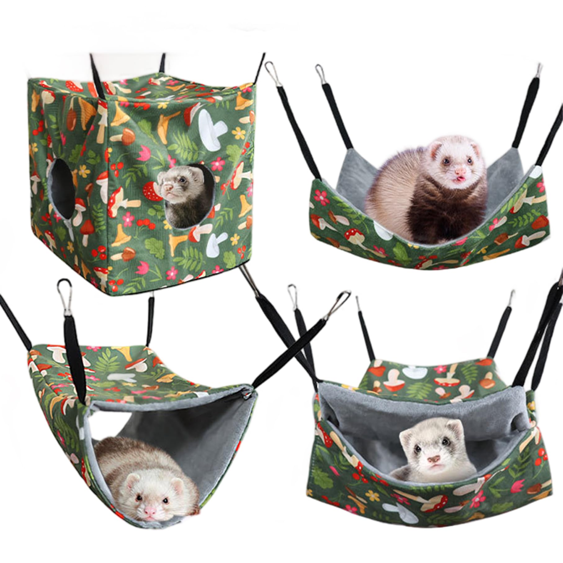 Ensemble cage à rat avec lit de cochon d'inde lavable pour éviter les odeurs