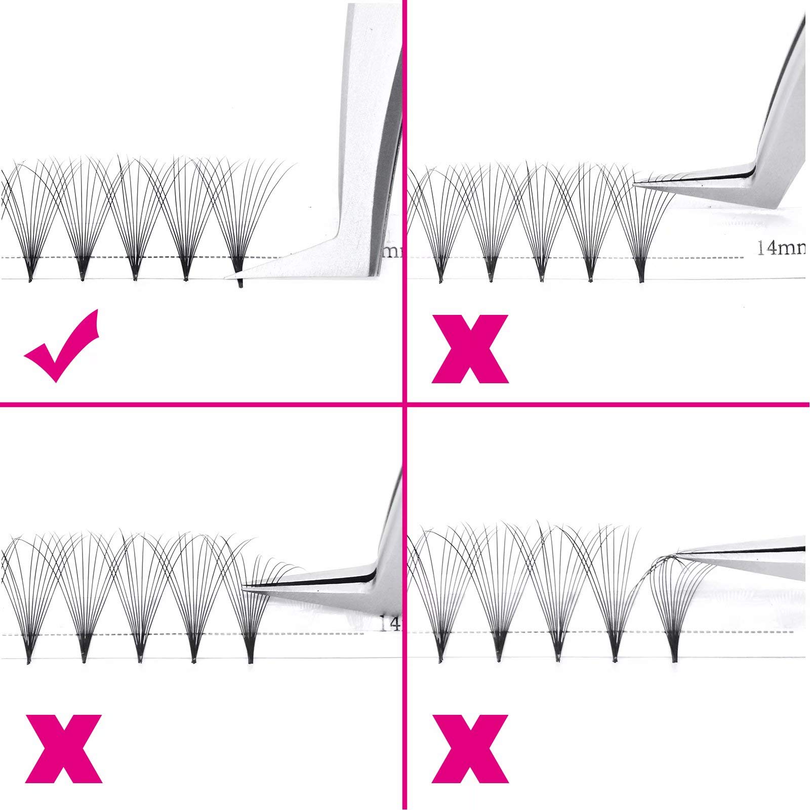 Volumen Ruso 10D 0.07mm C Curl 15mm Prefabricados Extensiones de Pestañas Volume Lashes Extension Ruso Pestañas — view 120