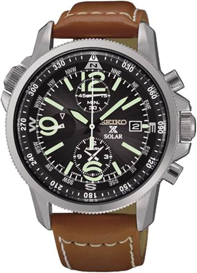 Amazon.co.jp: SEIKO セイコー ソーラー ミリタリーパイロット クロノ Amazon.co.jp: SEIKO セイコー ソーラー ミリタリーパイロット クロノ