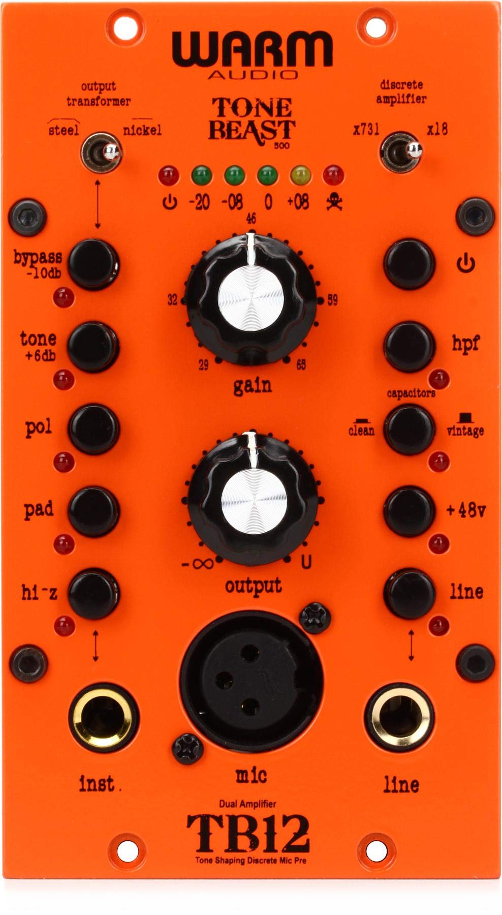 Amazon | Warm Audio Tone Beast TB12 Tone Shaping Microphone Preamp