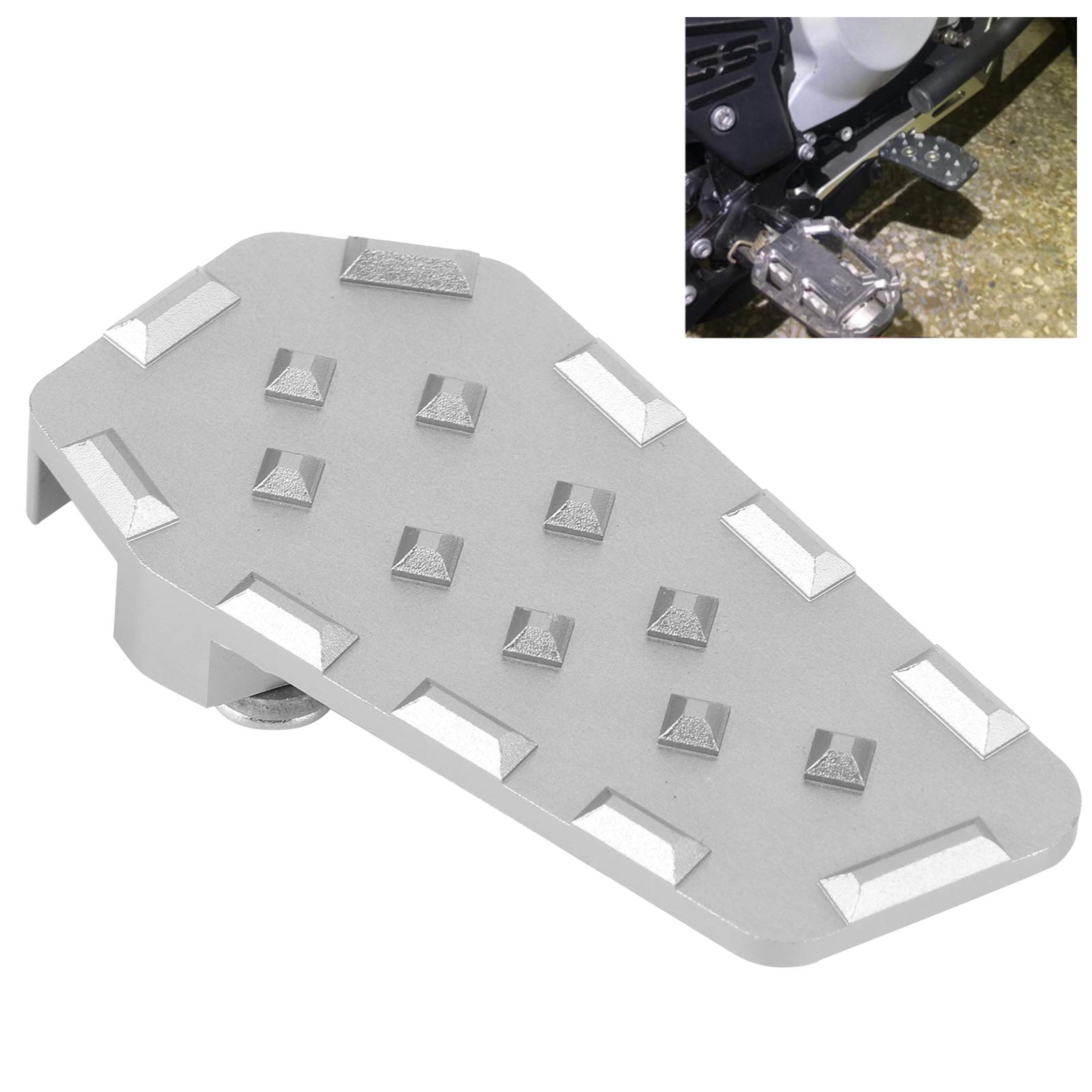 Pédale de levier de frein Patin d'extension de frein résistant aux chutes pour les trajets longue distance pour améliorer la sécurité pour (Titanium),extension pedale de frein