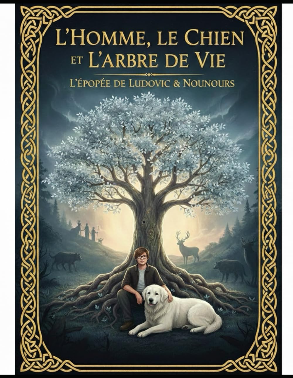 l'homme , le chien et l'arbre de vie