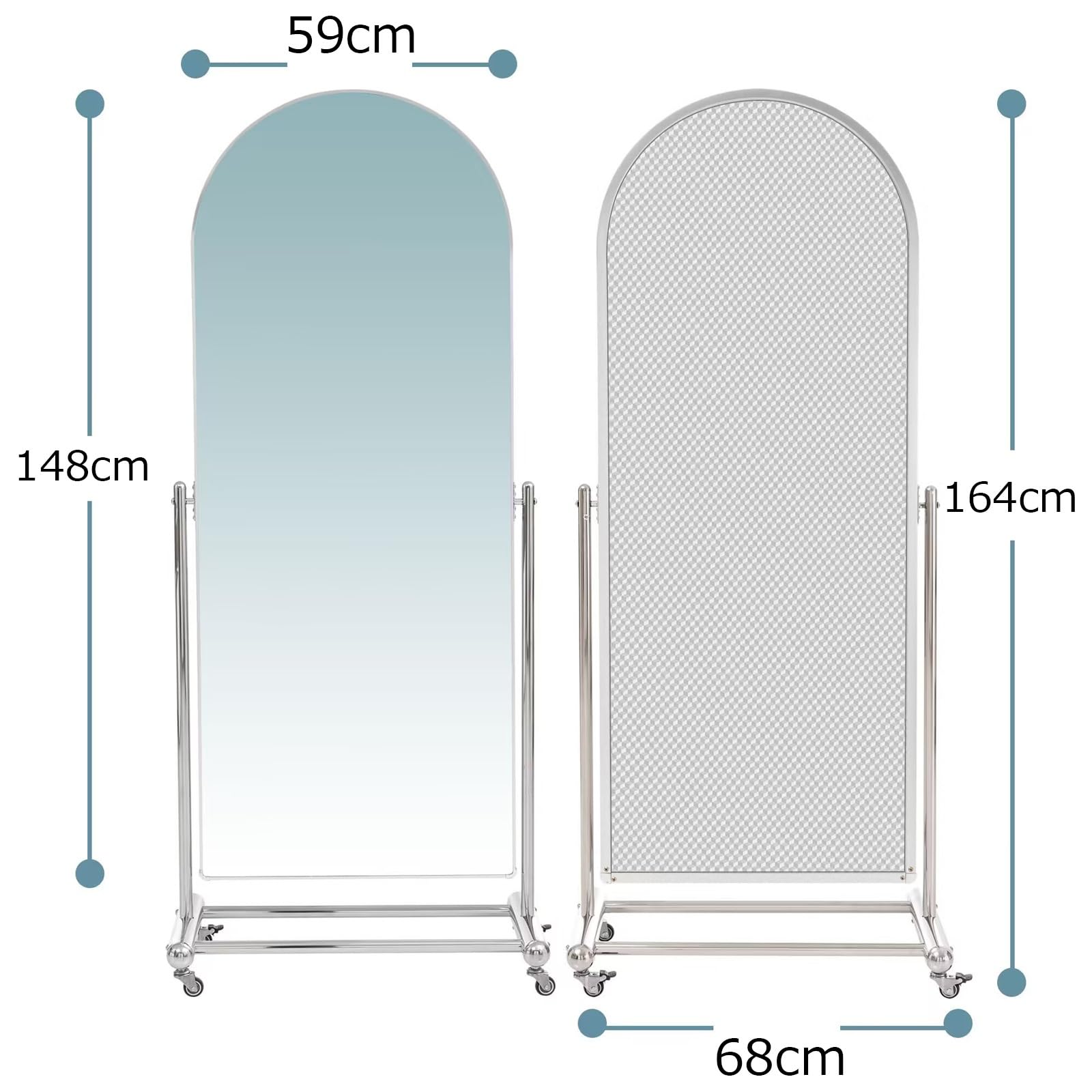 スタンドミラー 省スペース キャスター付きミラー 全身 ミラー 鏡 姿見 Amazon.co.jp: 全身鏡 全身ミラー 姿見 アジャスタブルスタンドアップ