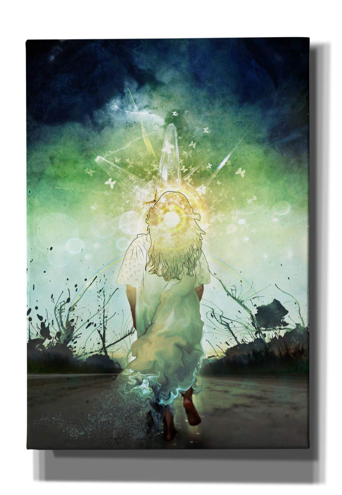 Cortesi Home 'Your Troubles Are Over' by Mario Sanchez Nevado Canvas Wall Art, 18" x 26", Green