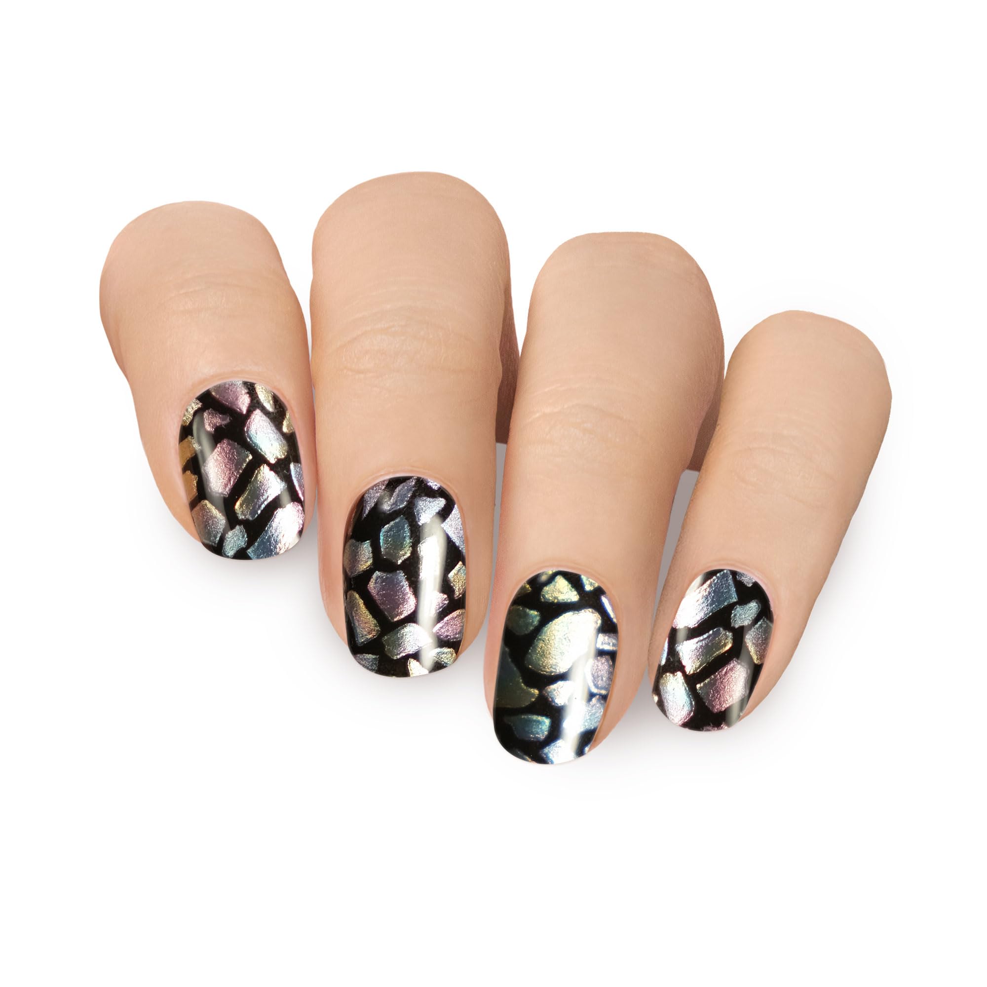 MOYOU LONDON Semi Cured Gel Nail Strips - 20 Pcs. Nail Wraps for Salon-Quality Manicure - Works with Any UV Nail Lamp - Easy to Apply, Trim, & Remove Gel Nail Stickers - Image 2
