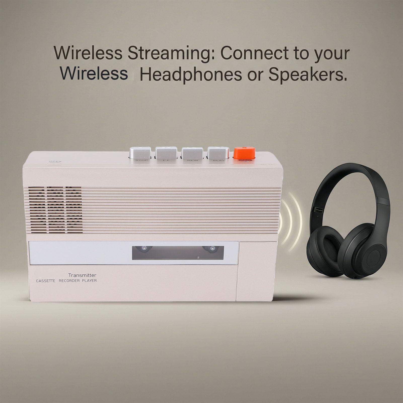 Lecteur de Cassettes Bluetooth Convertisseur Mp3 2000mAh