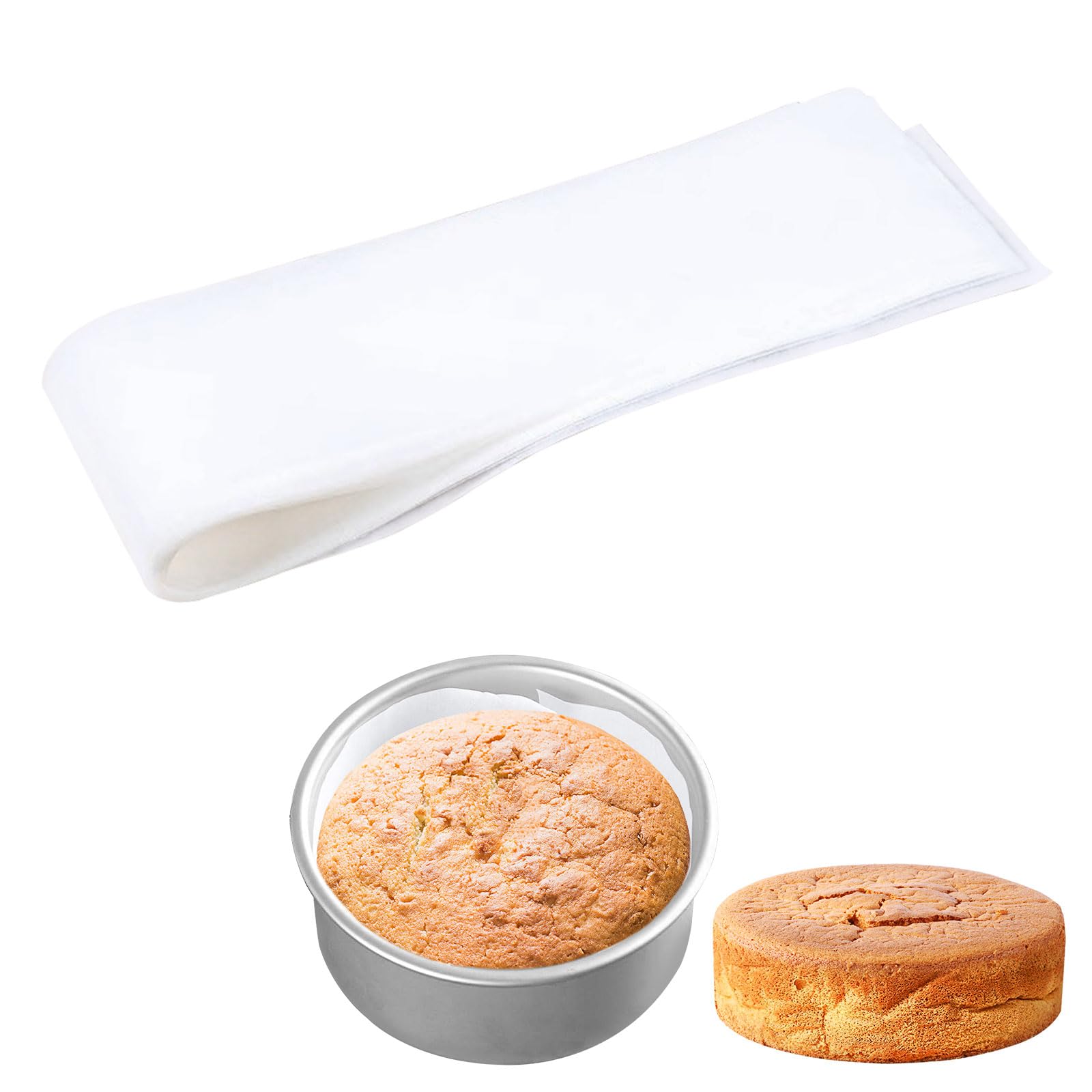 500 unidades, forros de papel de pergamino precortados para resistencia al calor, revestimiento lateral antiadherente para tartas/forro de papel pergamino para hornear (10 pulgadas)