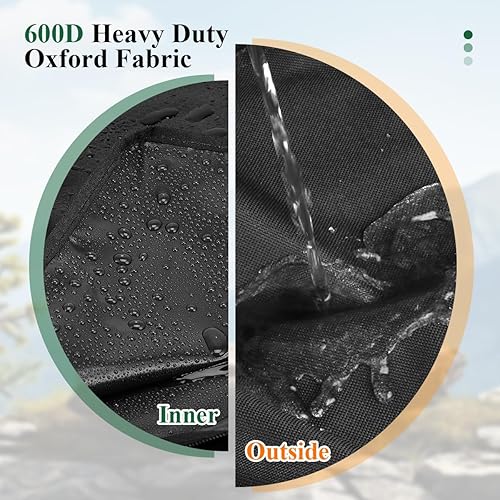 Miniatura 4 de Bolsa de almacenamiento de mesa plegable de 6 pies, bolsa de transporte portátil impermeable 600D para mesas plegables de pícniccampamentofiesta de