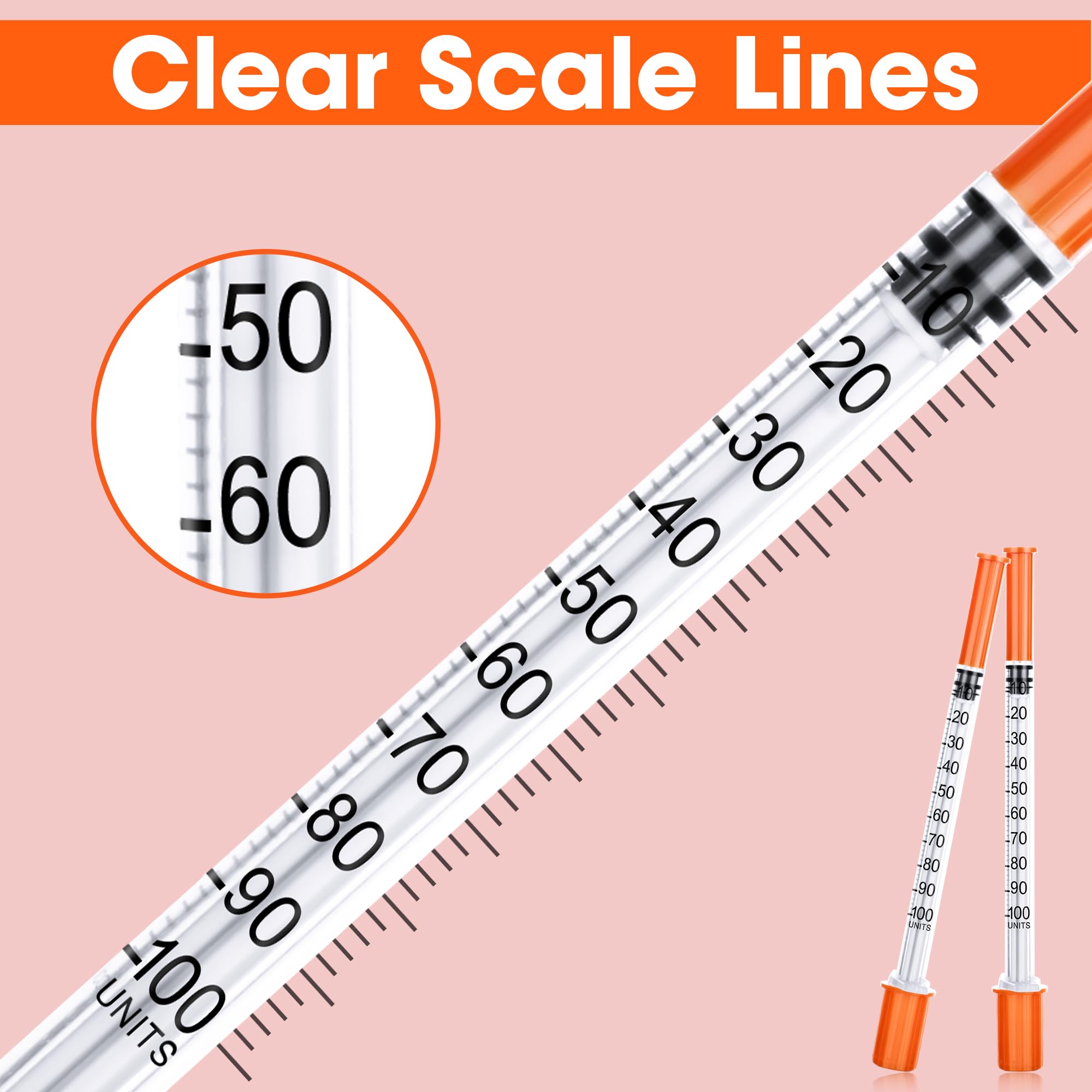 1ml 31G 5/16 Inch (8mm) Syringe, 100 Pack — Amazon image 4
