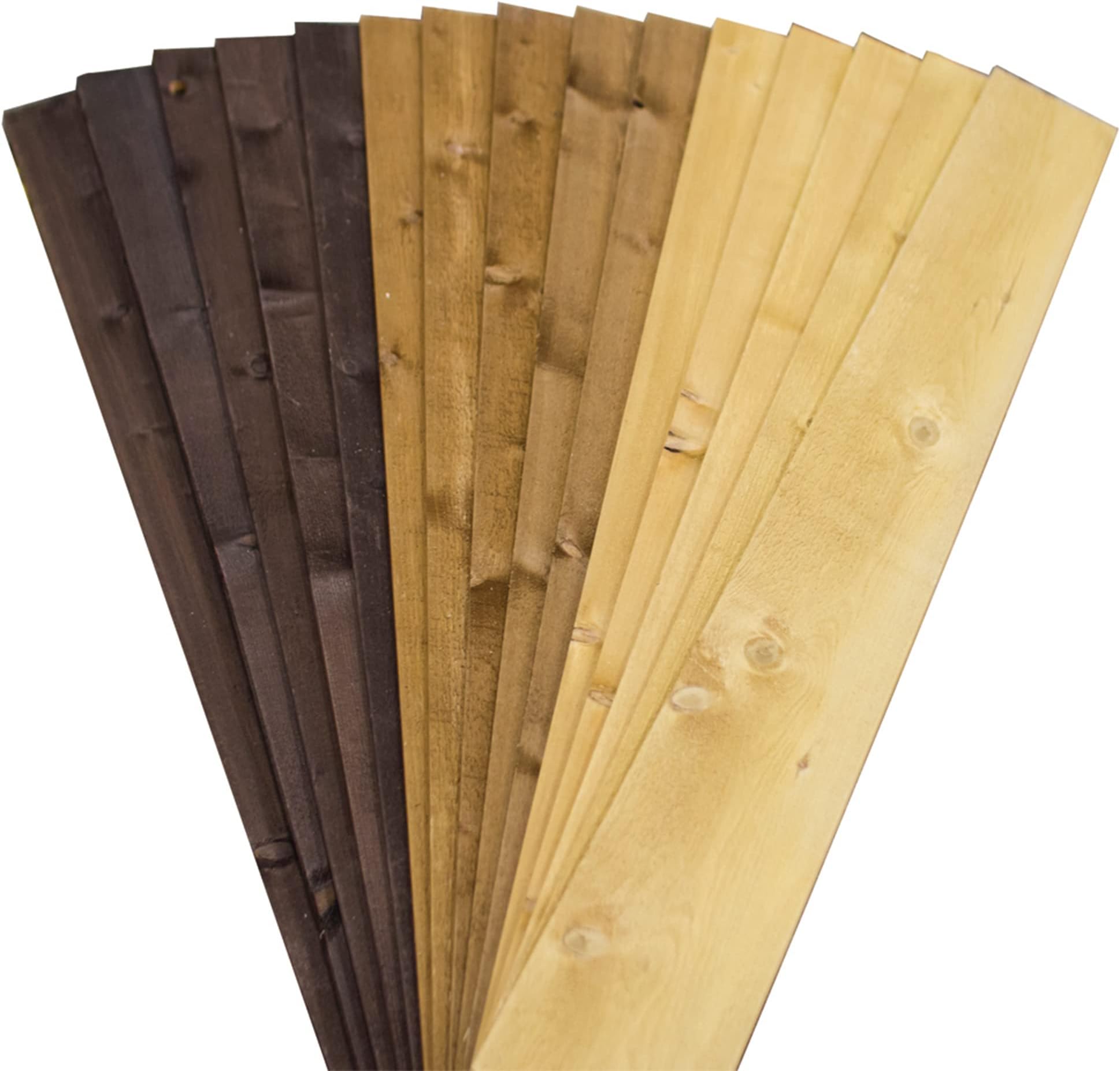 25 Square Feet Modern Rustic Accent Real Reclaimed Gorman Barn Wood Wall in A Box Décor Planks Panels with Double-Sided Texture, Brown Tones